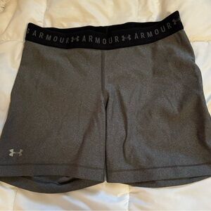 Under Armour Heat Gear spandex shorts.
